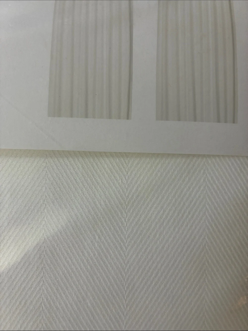 IKEA White Tibast Drapery Panel - Light-Filtering Window Curtain